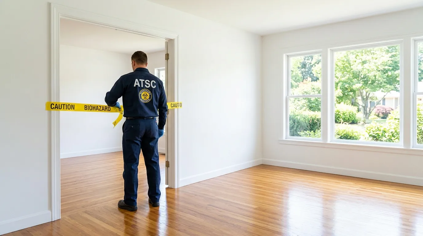 Certified biohazard cleanup crew performing Crime Scene Cleanup in Oneonta