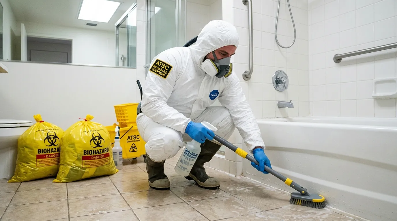 Decontamination equipment deployed for Blood Cleanup in Oneonta